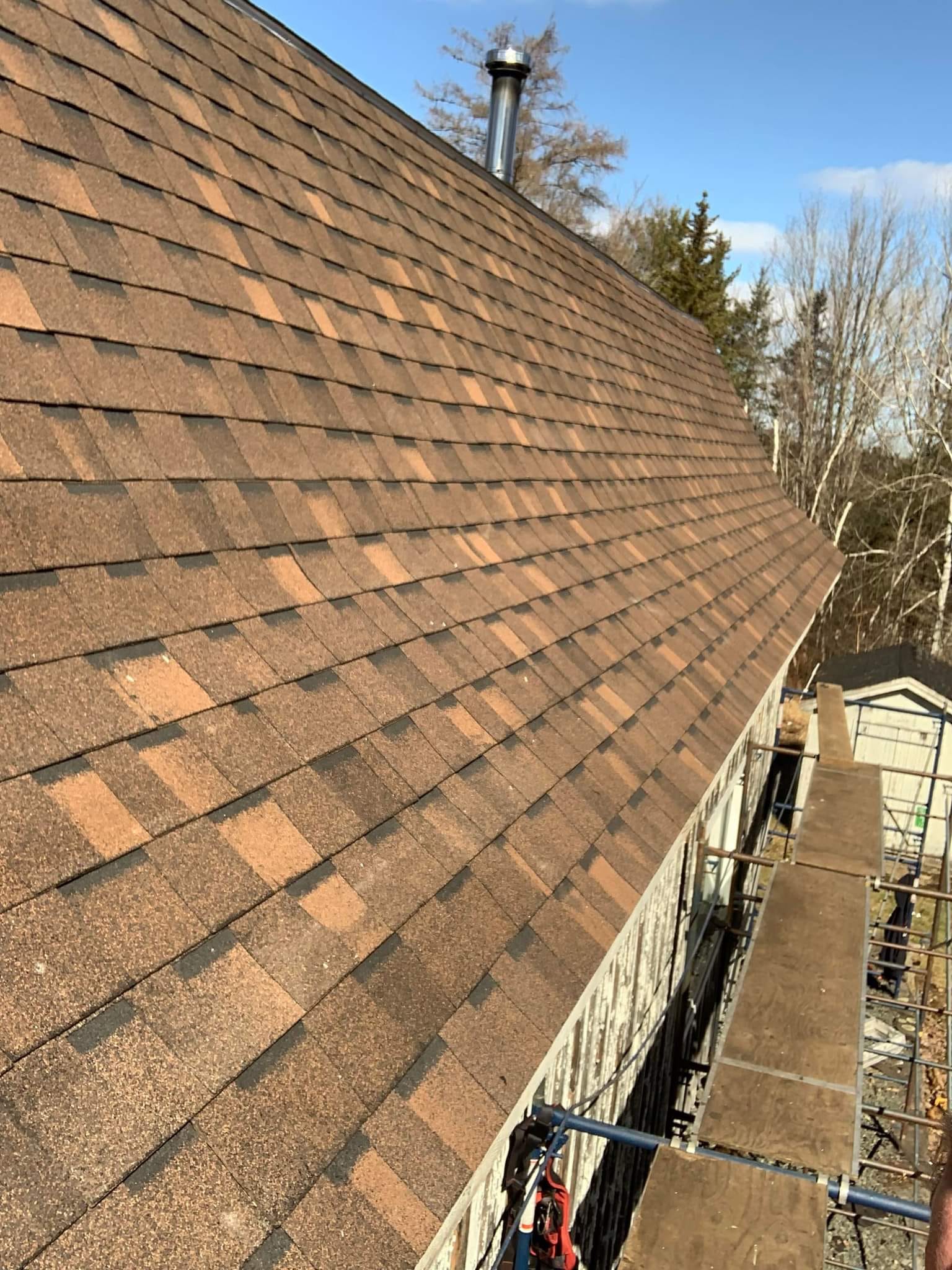 Completed roofing project